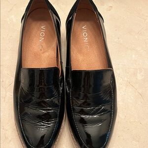 Vionic Shiny Black Loafers